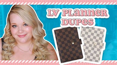 louis vuitton dupe planner|louis vuitton day planner refill.